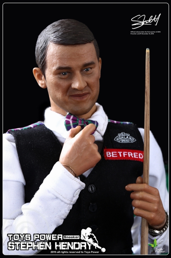 Snooker Player Hendry with Snooker Table