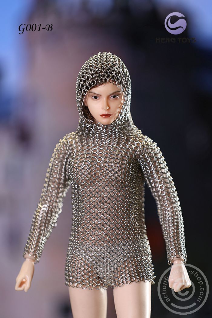 Chainmail (Long-sleeve Shirt w/ Hood) - Stainless Steel Armour - female