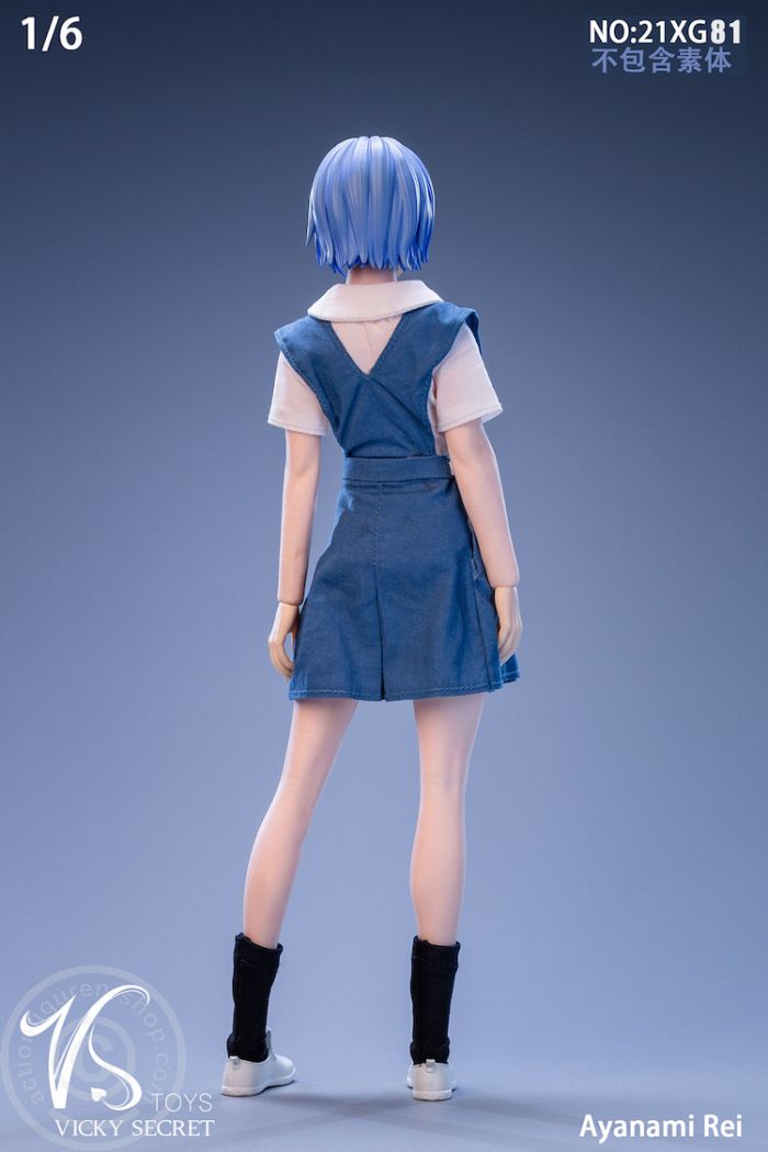Student Girl - Ayanami Rei - Head & Outfit Set Student Girl - Ayanami Rei - Head & Outfit Set