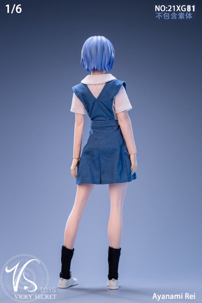 Student Girl - Ayanami Rei - Head & Outfit Set