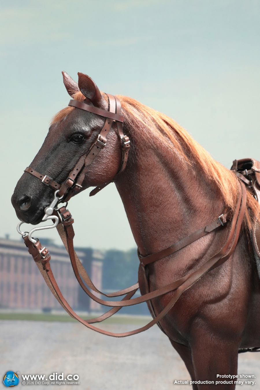 German WWII Brown War Horse (Standing) - in 1/6 scale