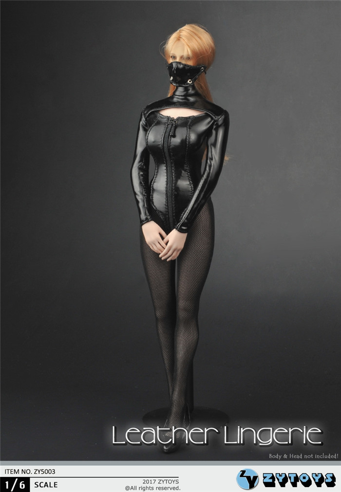 ZY5003-04 Sexy Leather Lingerie Set