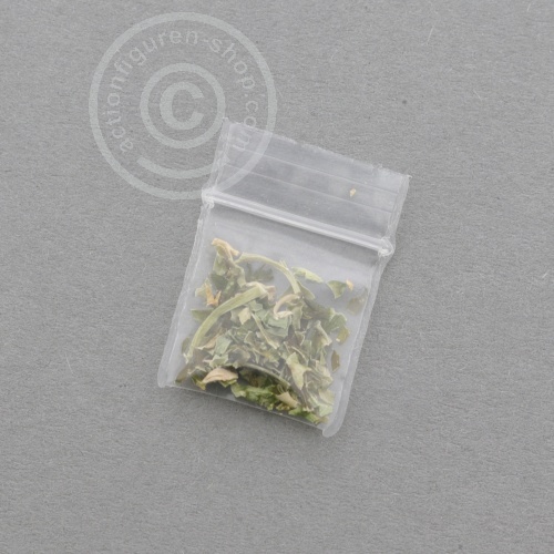 1 Mini Ziplock Bag 17 x 25mm - w/ Weed filling