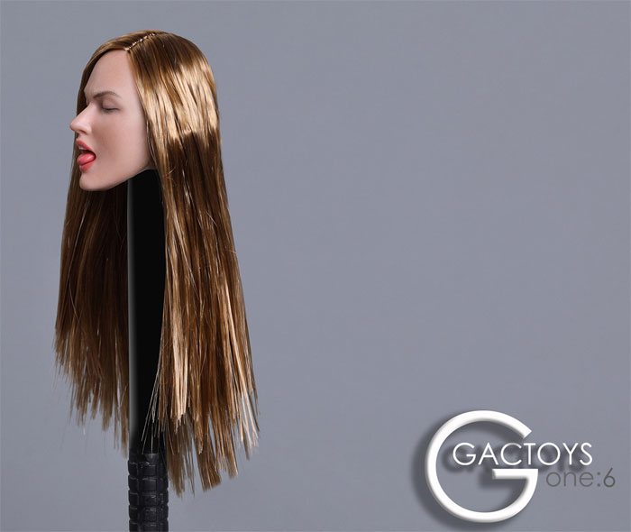 Female Head w/ closed Eyes - blond hair