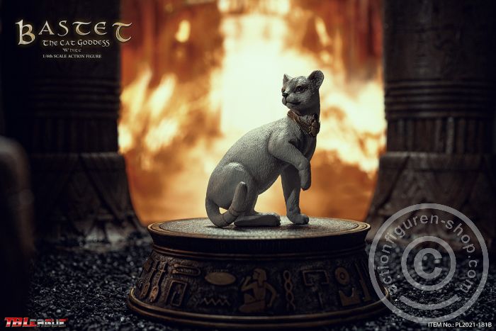 PL2021-181B-09 Bastet - The Cat Goddess - White Version