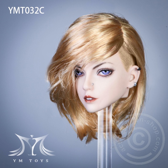 Head - blond Hair - w/ Piercings