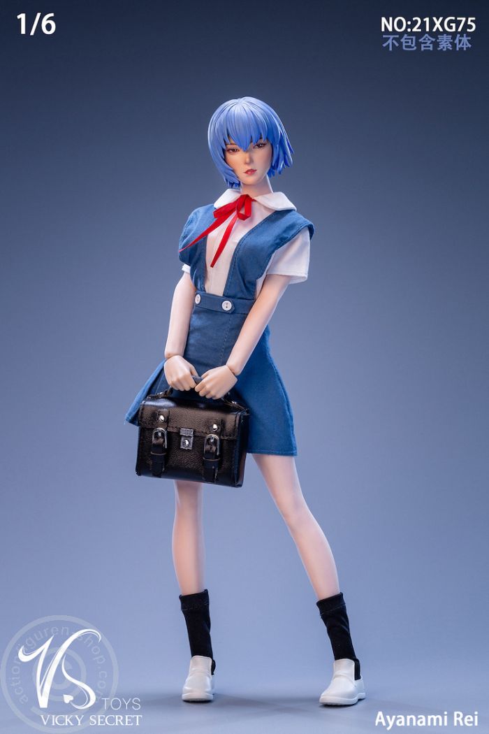 Student Girl - Ayanami Rei - Head & Outfit Set Student Girl - Ayanami Rei - Head & Outfit Set