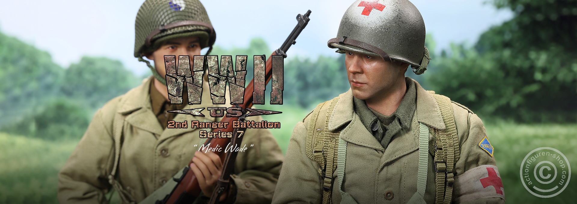 Medic Wade - WWII US 2nd Ranger Battalion Series 7 Medic Wade - WWII US 2nd Ranger Battalion Series 7