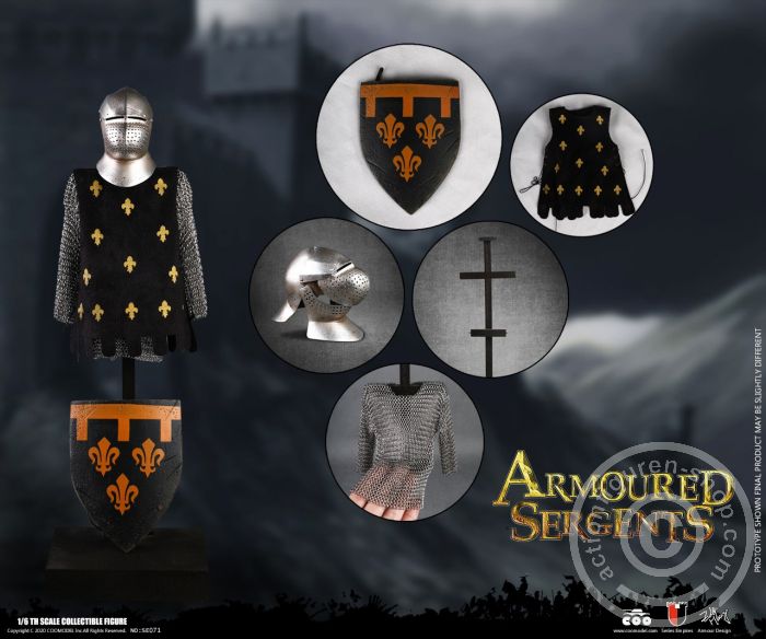 COO-SE071-08 Armored Sergent - Real Chain Armor Display Set