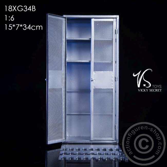 Cabinet / Locker / Spind - grey Metall