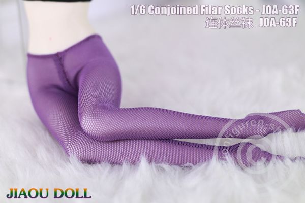 Fishnet tights - purple