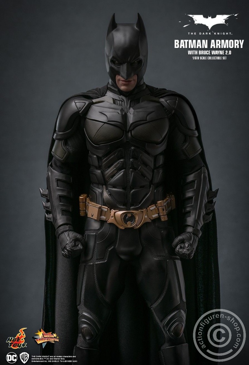 The Dark Knight - 1/6th scale Batman Armory with Bruce Wayne (2.0) Collectible Set - MMS750