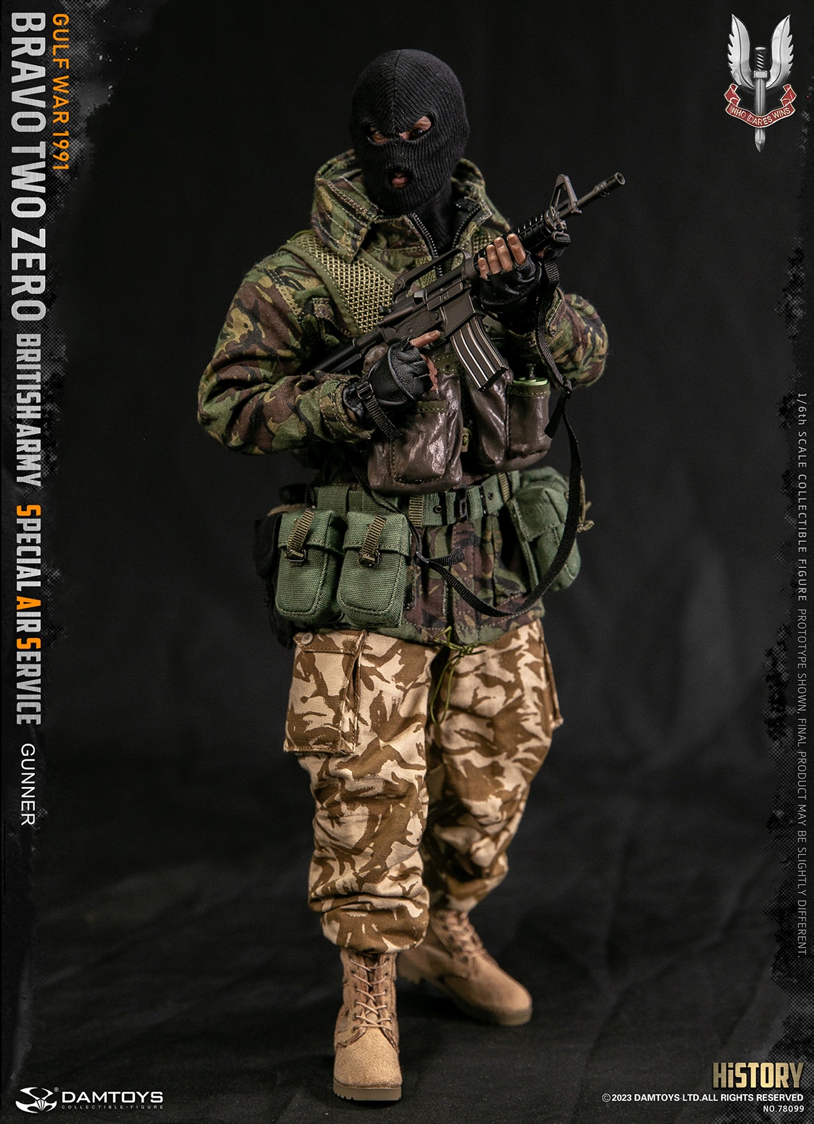 Bravo Two Zero - British Army Special Air Service (SAS) Gunner - Gulf War 1991 - in 1/6 scale Bravo Two Zero - British Army Special Air Service (SAS) Gunner - Gulf War 1991 - in 1/6 scale