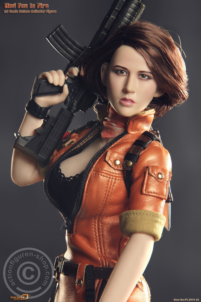 Red Fox in Fire - Soft Skin Figure