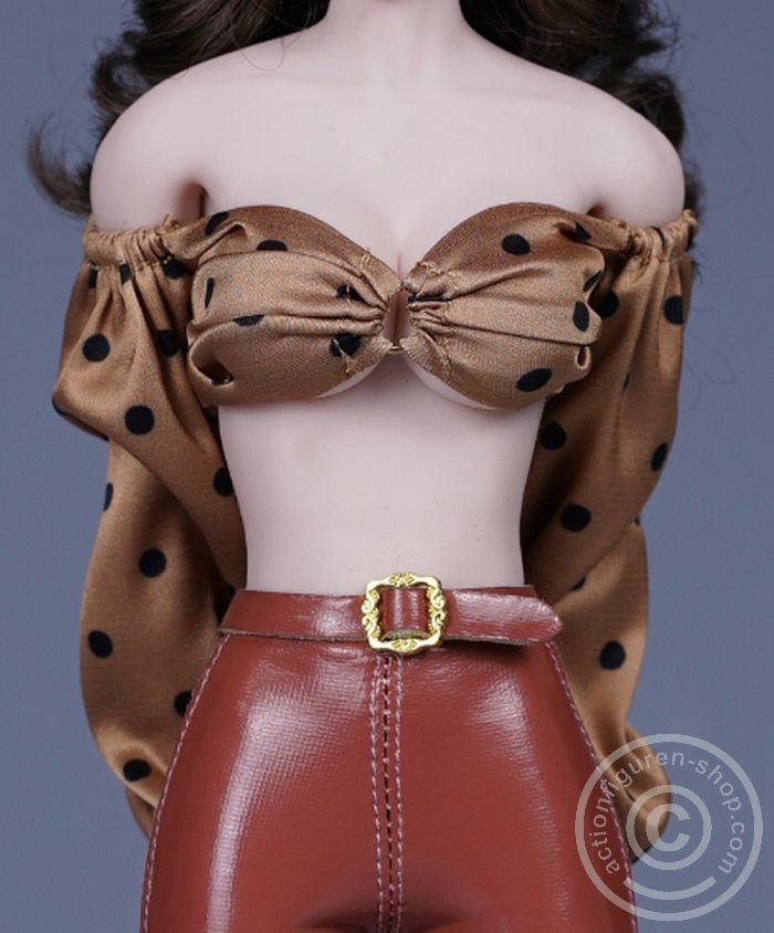 Lantern Sleeve & Leather Tights - D