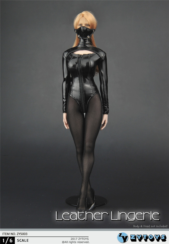 ZY5003-01 Sexy Leather Lingerie Set