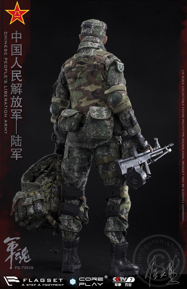 FS73019-22 PLA - Army Machine Gunner