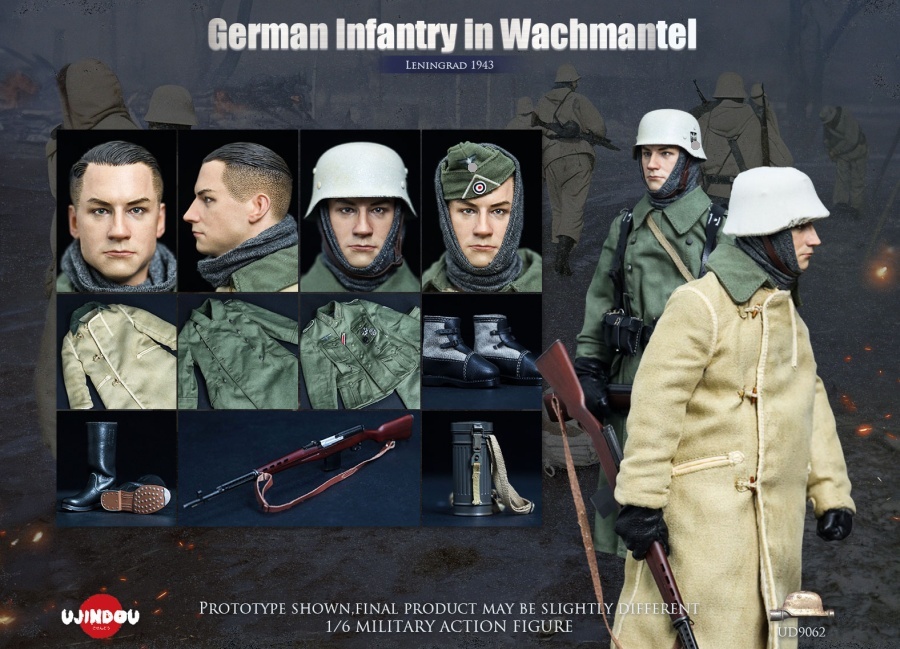 German Infantry - Wachmannschaft - w/ Wachmantel - Leningrad 1943 - in 1/6 scale