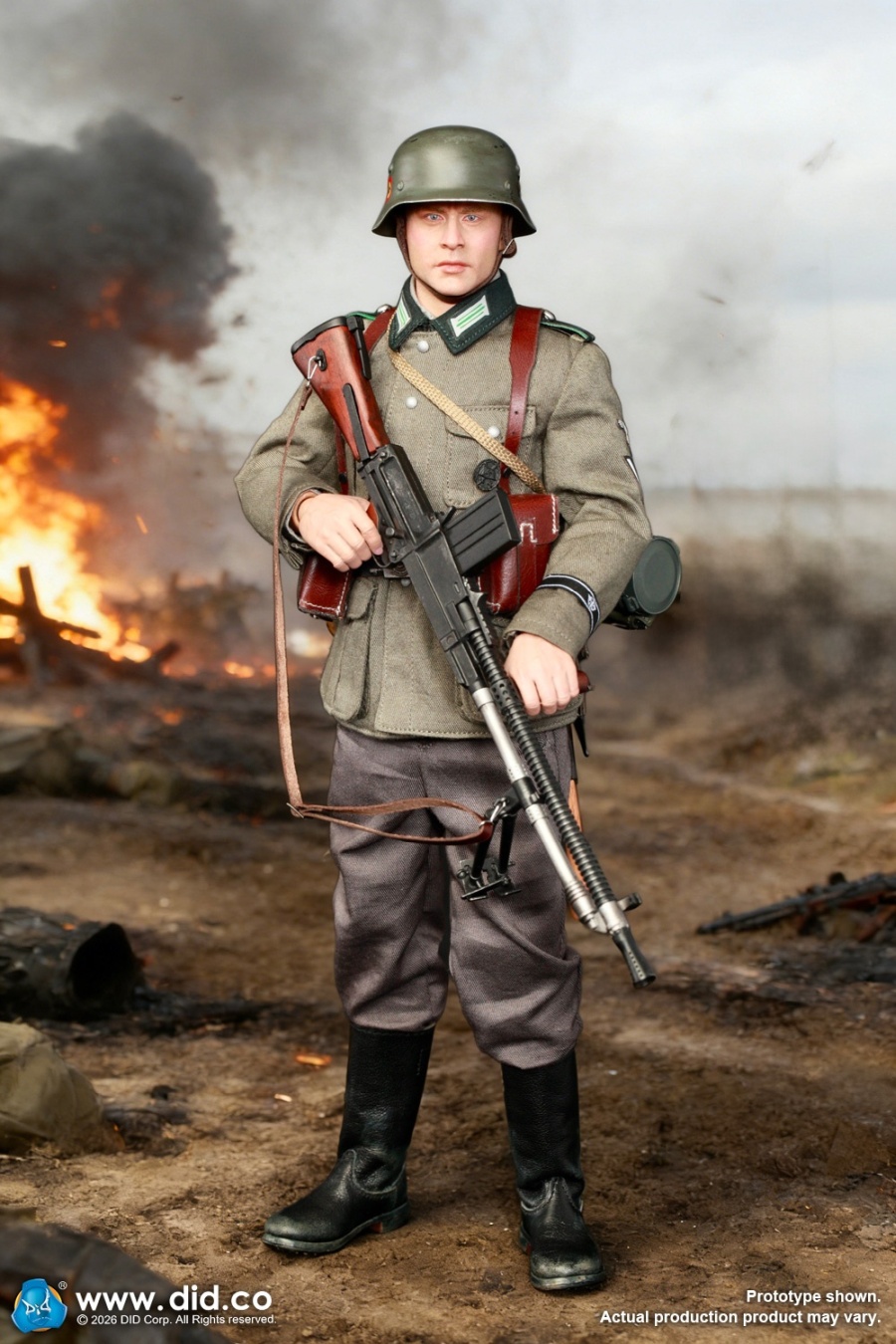 Friedrich - WWII German SS Polizei-Division ZB30 Gunner - in 1/6 scale