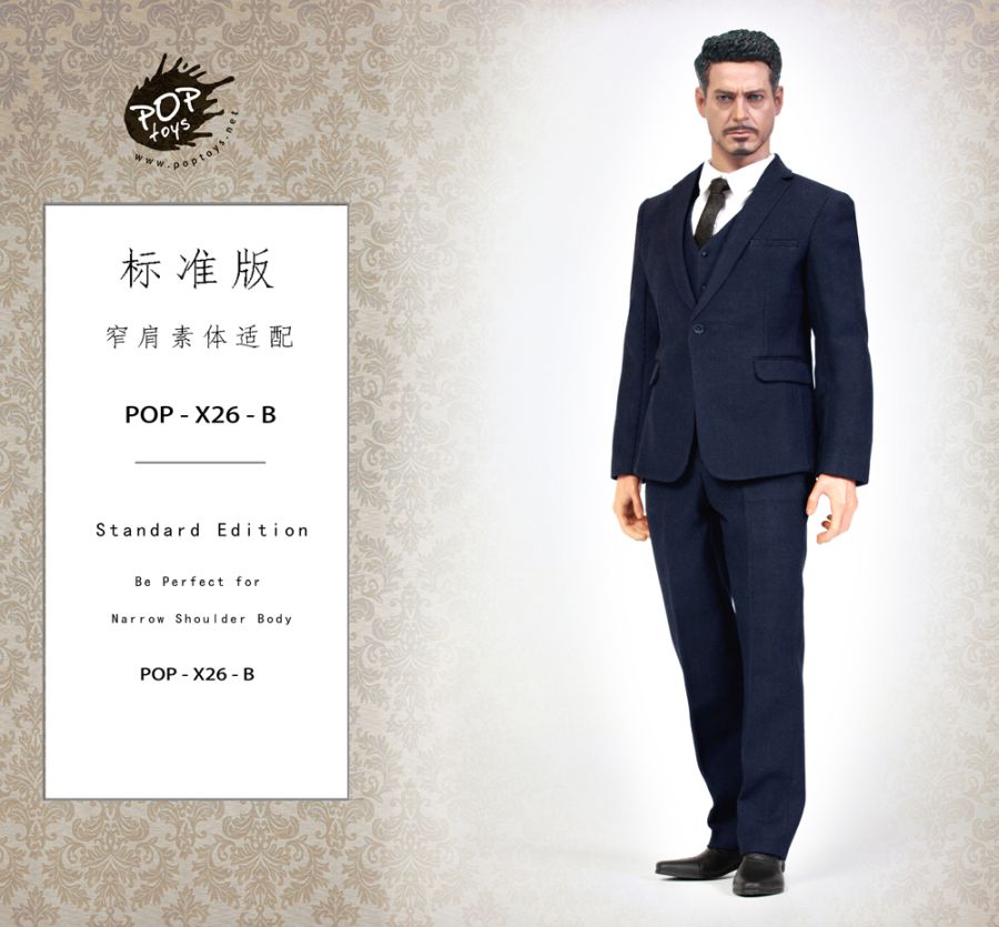 Men's 3-piece Suit Set - blau