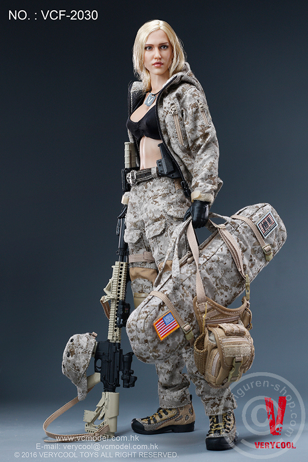 Max - Digital Camouflage Woman Soldier
