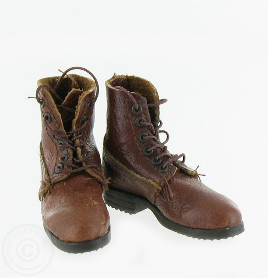 Stiefel - Leder mit Schnürsenkeln