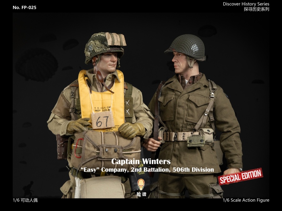 WWII US Airborne Division E Company Captain - Movie - Special Edition - in 1/6 scale