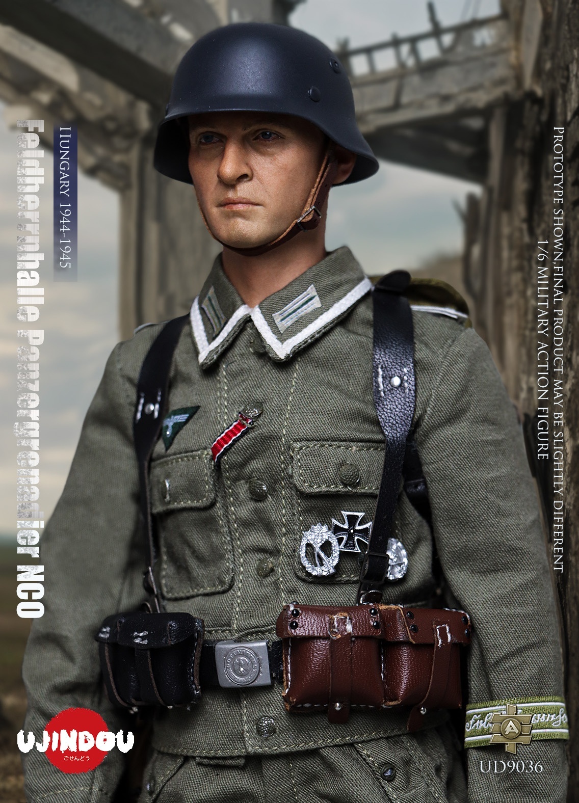 German WWII - Feldherrnhalle Panzergrenadier NCO - Hungary 1944-1945 - in 1/6 scale