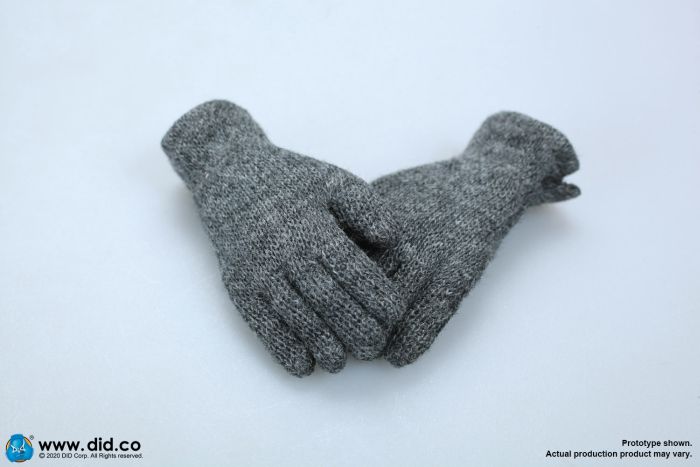 Grey gloves
