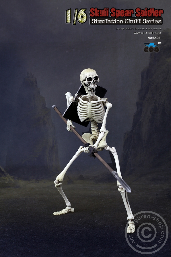 Skeleton Spear Soldier - Human Skeleton in 1:6
