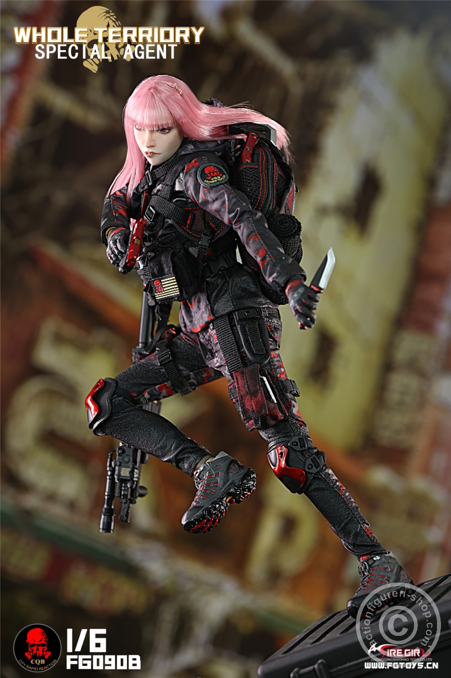 All Territory Secret Agent CQB Tactical Team Suit - Outfit & Accessoire Set - in 1/6 scale