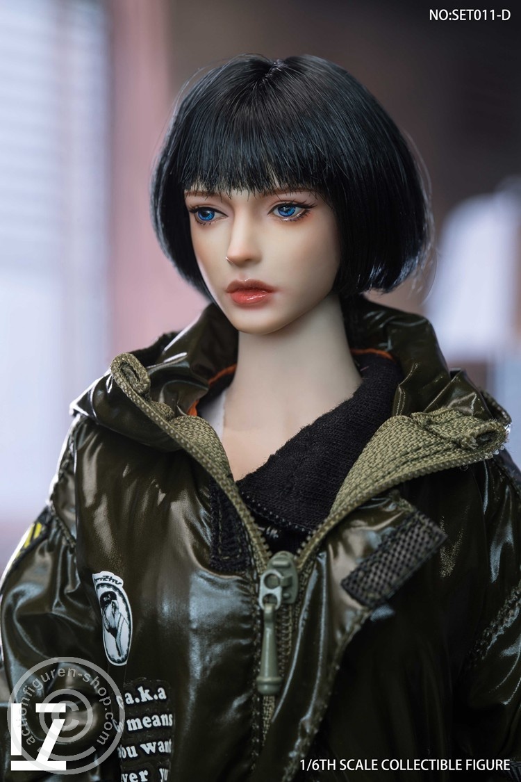 Female Character Head Sculpt - short black hair