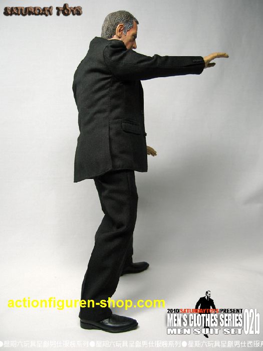 STMS02b-13 Men Suit Set 02 - black