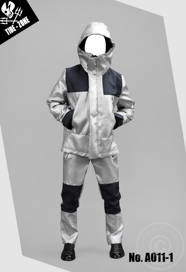 Technical Jacket Suit - silver