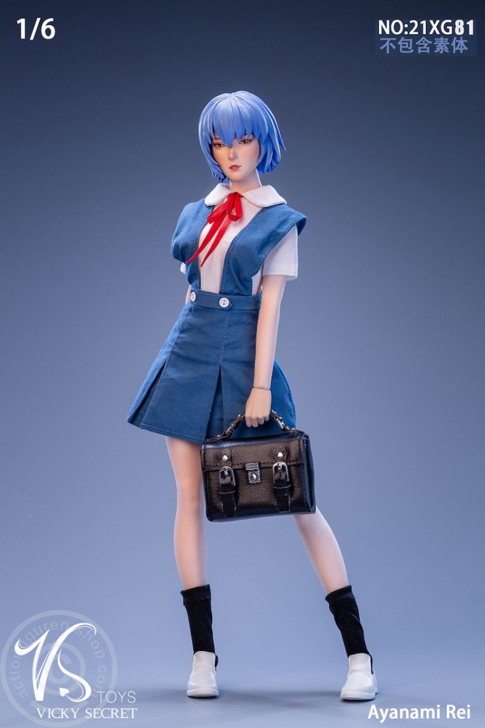 Student Girl - Ayanami Rei - Head & Outfit Set