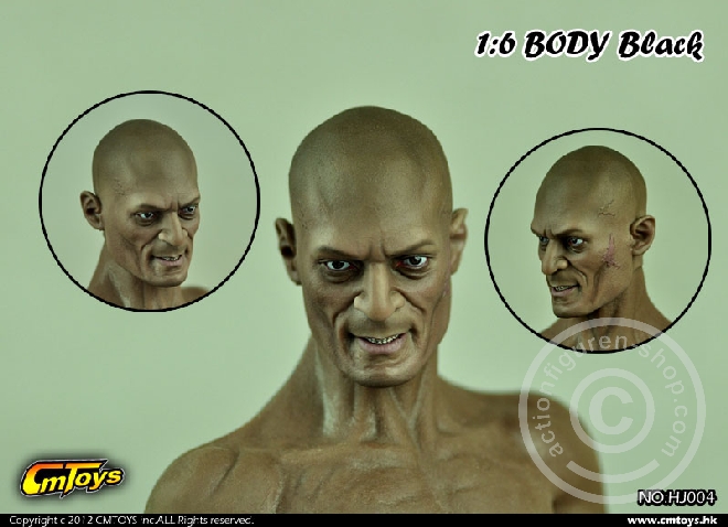Muskel Body w/ Head - Black