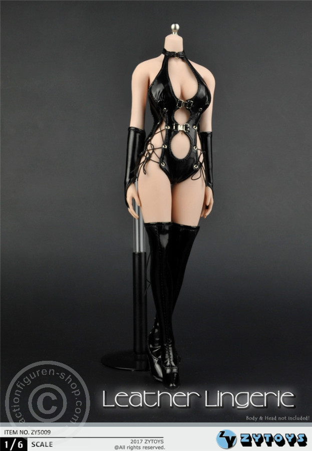 ZY5009-02 Sexy Leather Lingerie Set