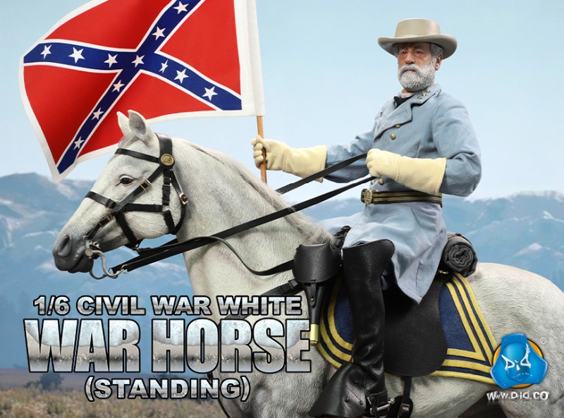 Civil War White War Horse (Standing) - 1/6 scale
