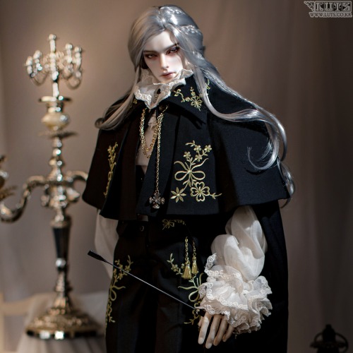 Cloth Sets - Calligo + Wool Coat + Denim Vest + Pants - for SD/75cm Ball-jointed doll
