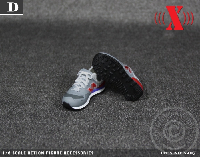 Female Sneaker - red/grey