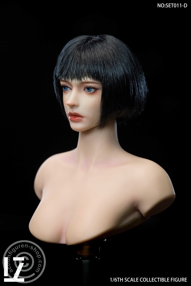 Female Character Head Sculpt - short black hair Female Character Head Sculpt - short black hair