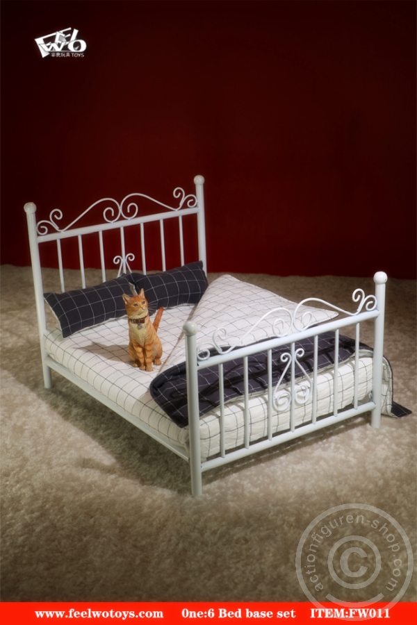 FWT011A-01 Bed - Metall - white