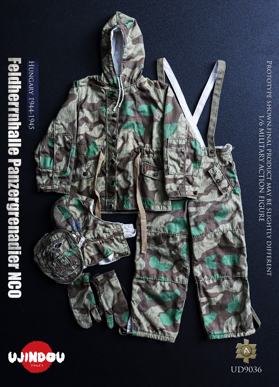 German WWII - Feldherrnhalle Panzergrenadier NCO - Hungary 1944-1945 - in 1/6 scale