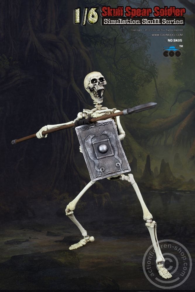 Skeleton Spear Soldier - Human Skeleton in 1:6