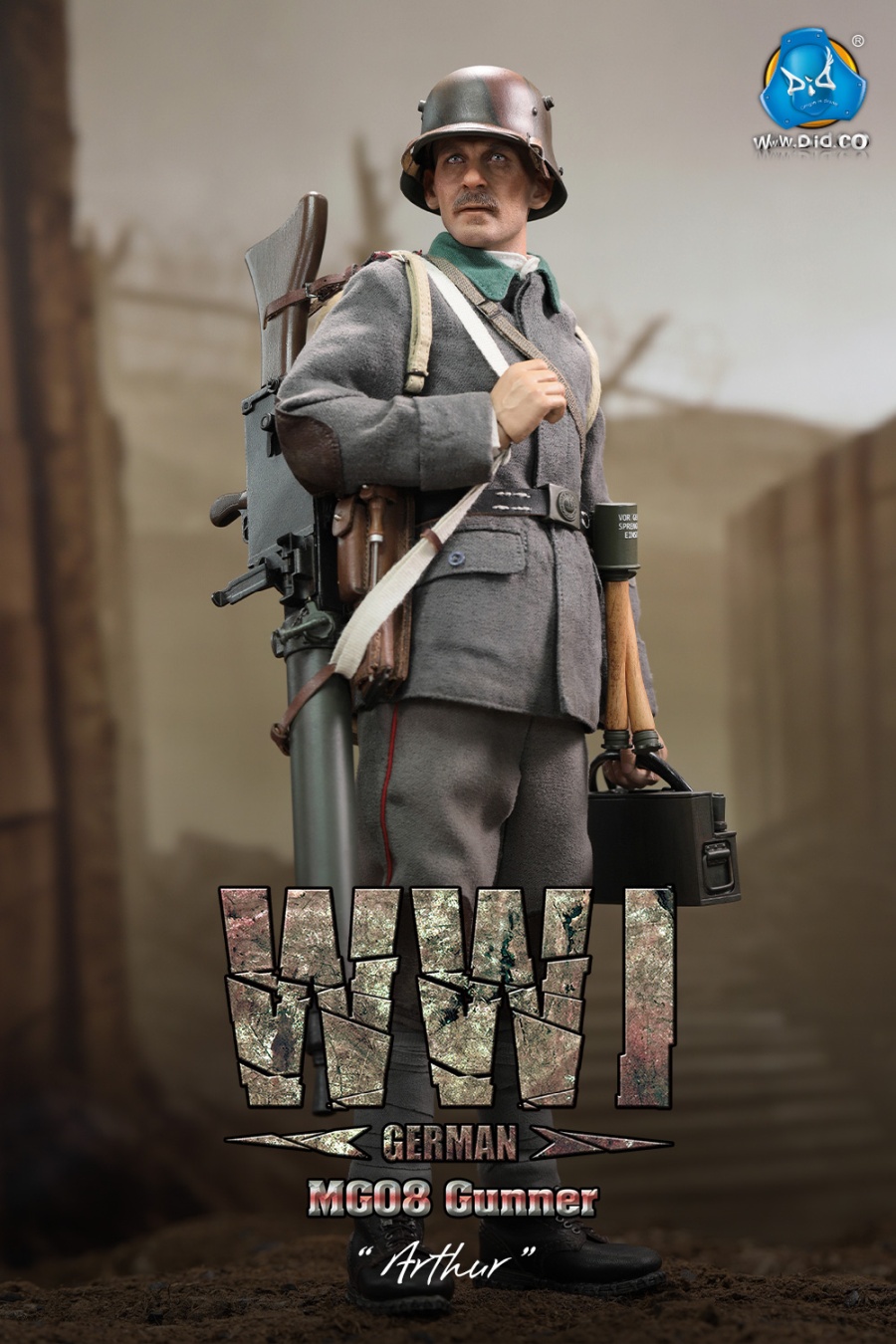 Arthur - WWI German MG08 Machine Gunner – in 1/6 scale Arthur - WWI German MG08 Machine Gunner – in 1/6 scale