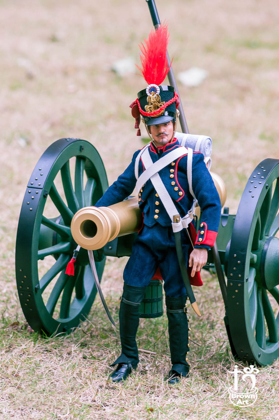 BA003D-33HgVHdruef9S5e Napoleonic - French Field Artillery Gunner - DeLuxe Version