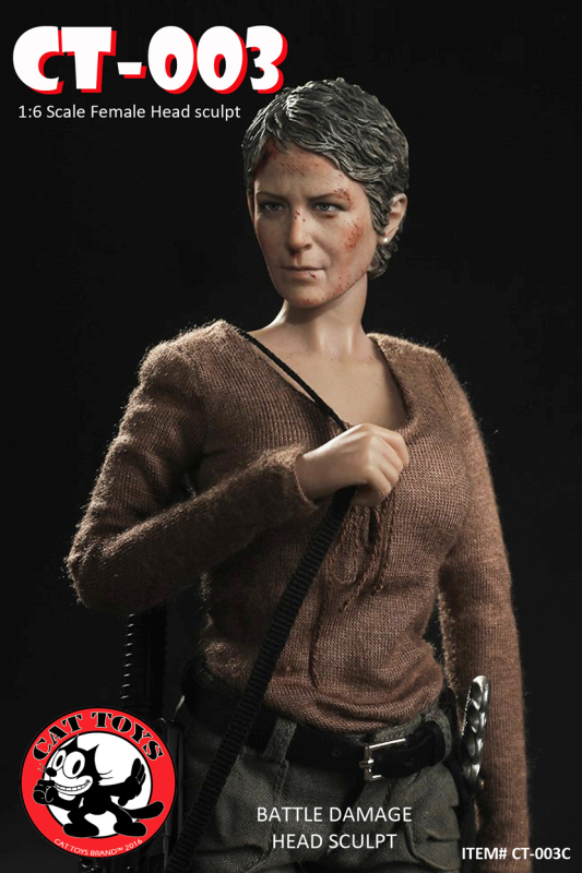 cat003c-02F8sHck5BuDPl2 Carol - TWD - Battle Damaged Head