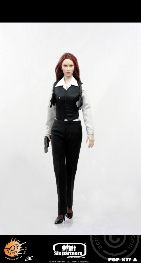 PTx17A-11 MI6 Female Agent - Black Suit