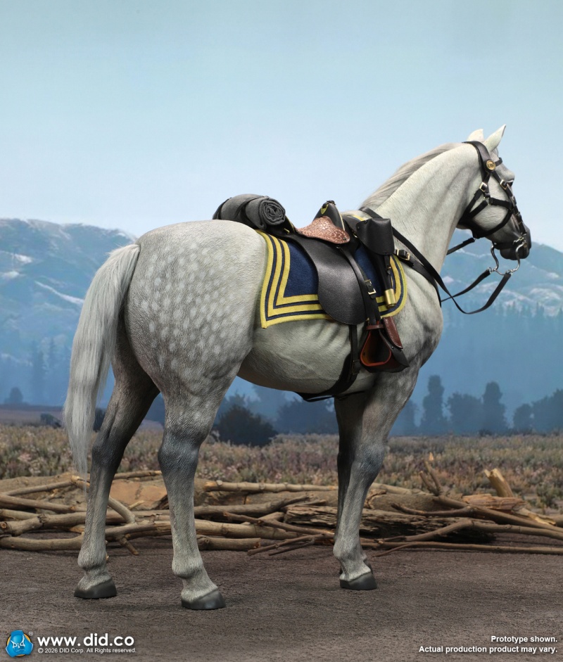 Civil War White War Horse (Standing) - 1/6 scale