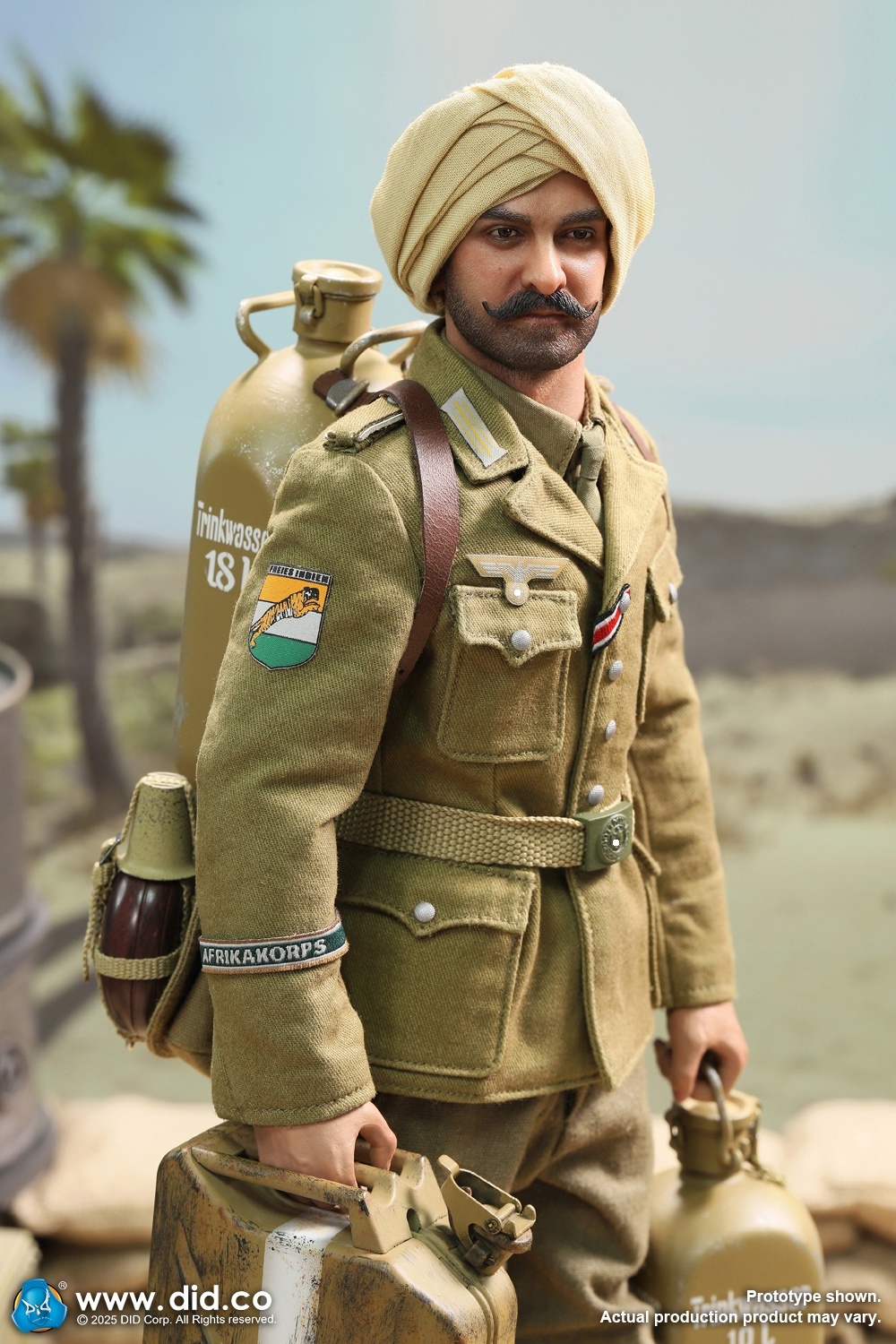 Ishaan & Panzer Commander - Stauffenberg - WWII German Africa Corps Supply Duty - in 1/6 scale Ishaan & Panzer Commander - Stauffenberg - WWII German Africa Corps Supply Duty - in 1/6 scale